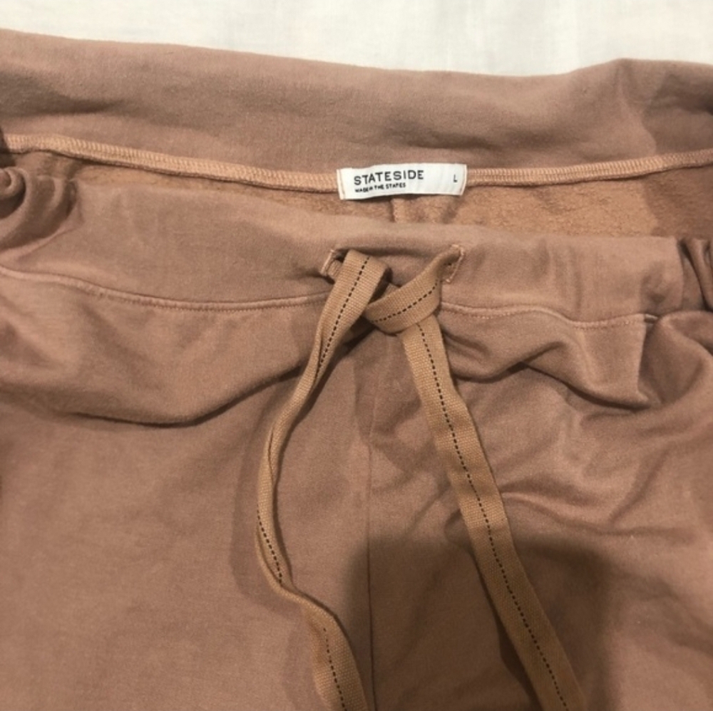 Stateside Tan Jogger Pants, Large
